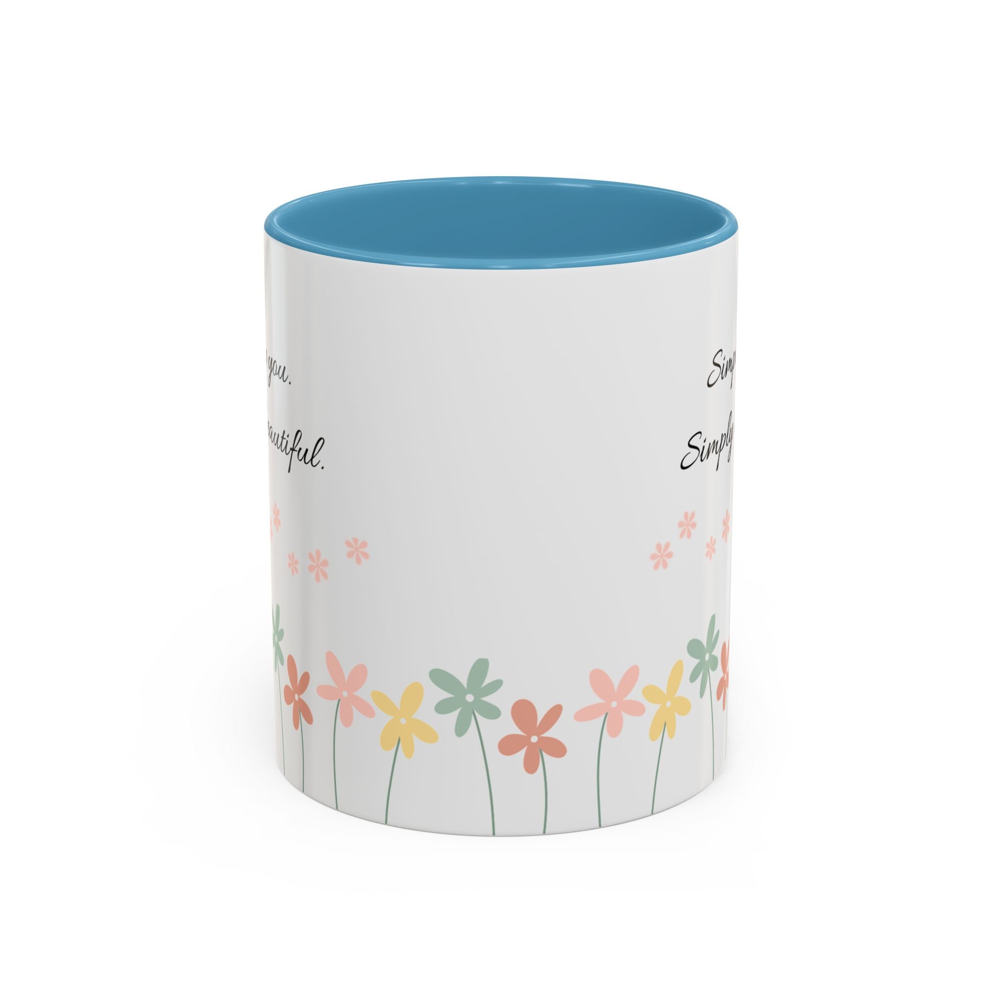 Simply You Floral Accent Coffee Mug – "Simply you. Simply beautiful."