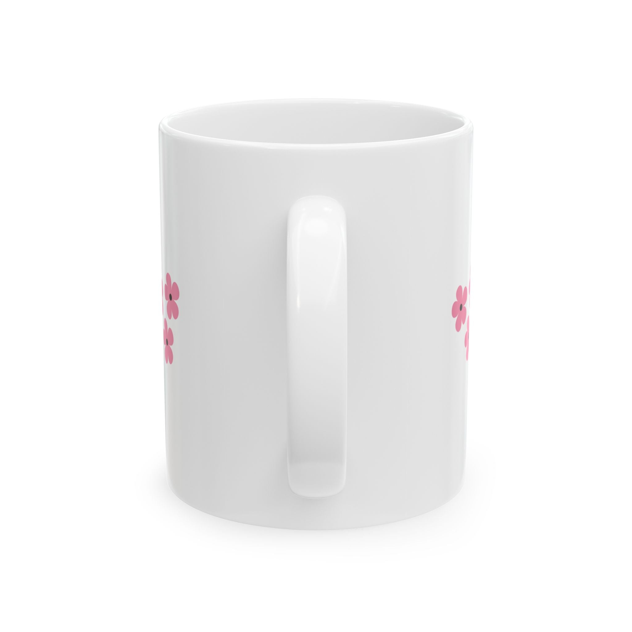 Pink Daisy Ceramic Mug — Cute Floral Coffee Cup (11oz & 15oz)