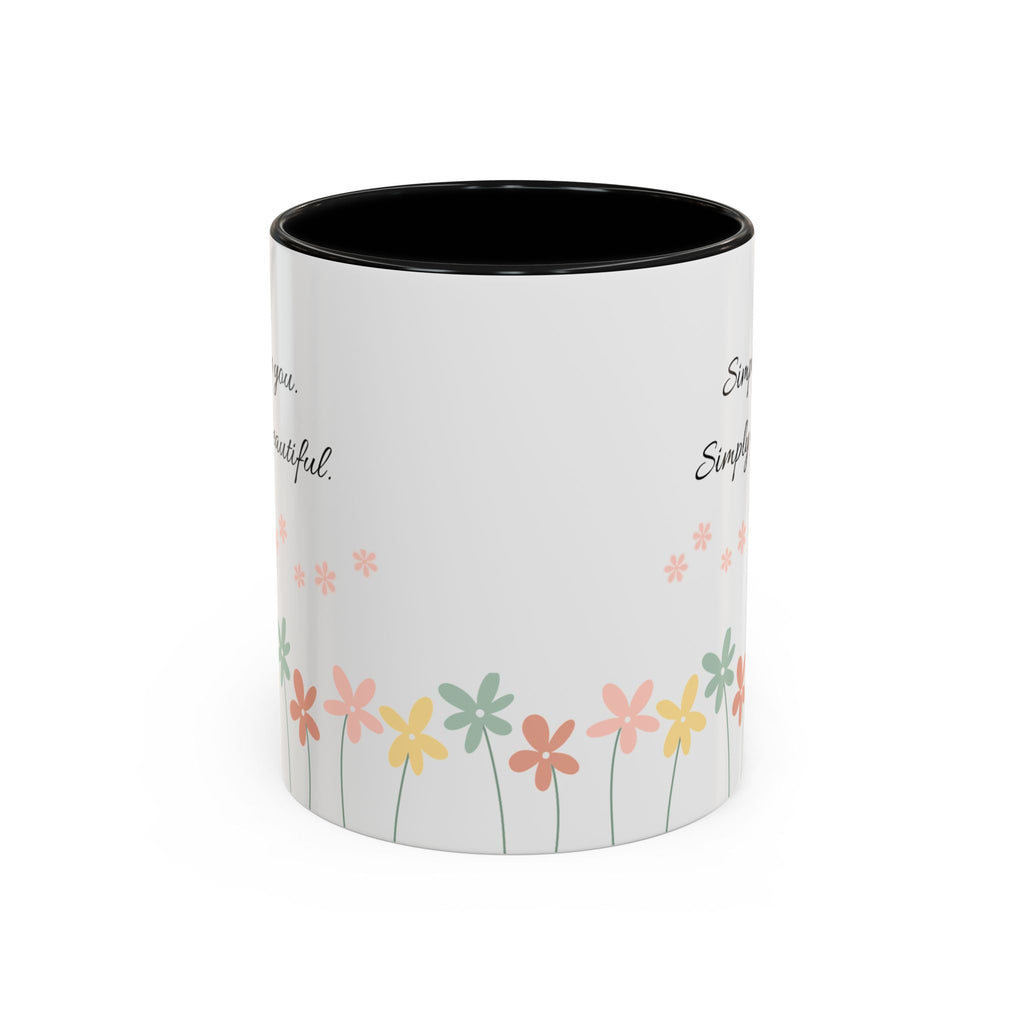 Simply You Floral Accent Coffee Mug – "Simply you. Simply beautiful."