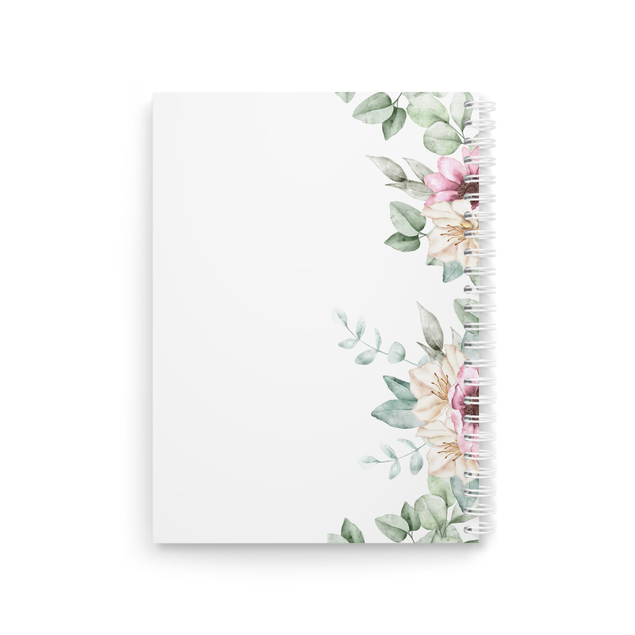 Floral Spiral Notebook - "My NoteBook" Elegant Garden Journal