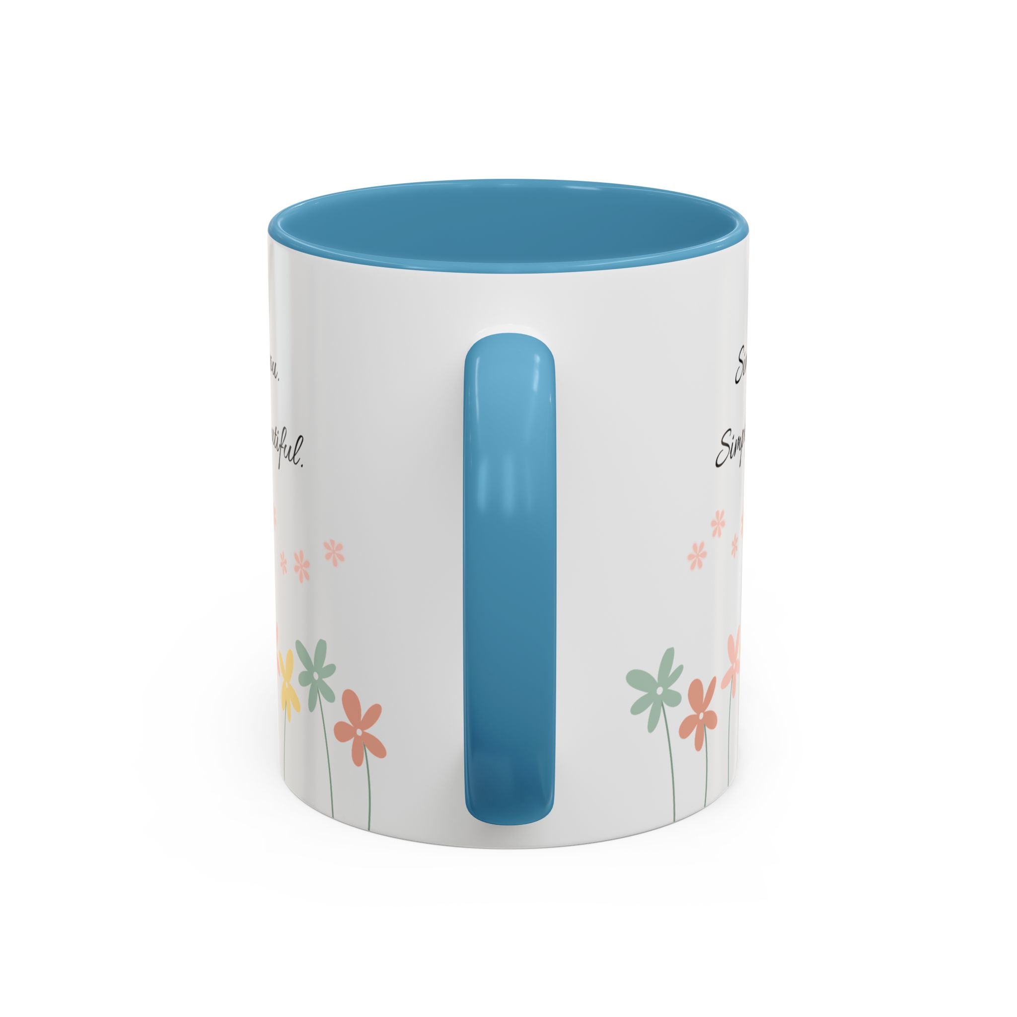 Simply You Floral Accent Coffee Mug – "Simply you. Simply beautiful."