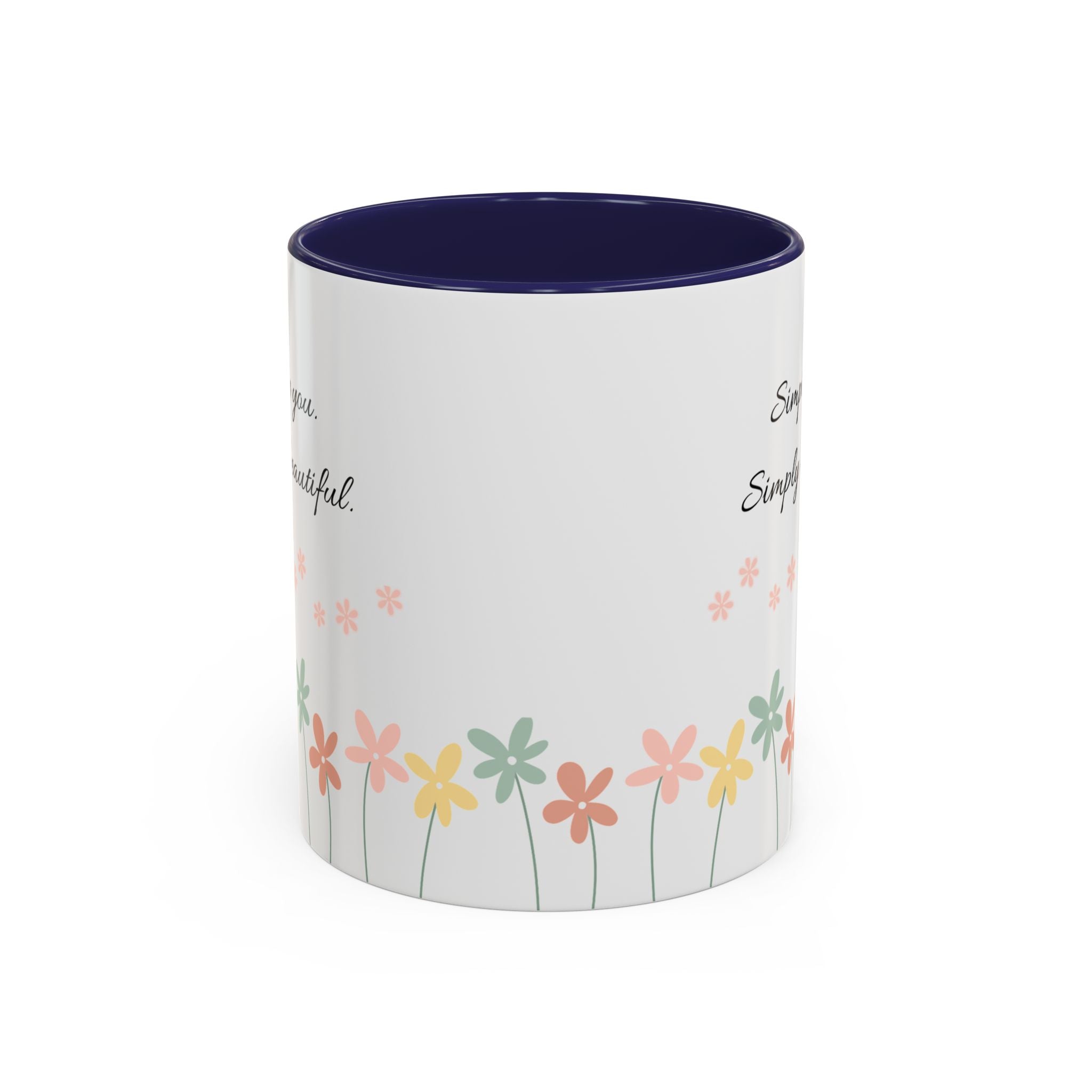 Simply You Floral Accent Coffee Mug – "Simply you. Simply beautiful."